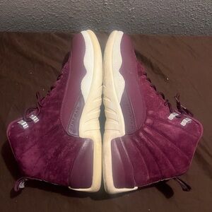 Purple High-Top Sneakers with Textured Design Retro 12 Men size 13 preowned